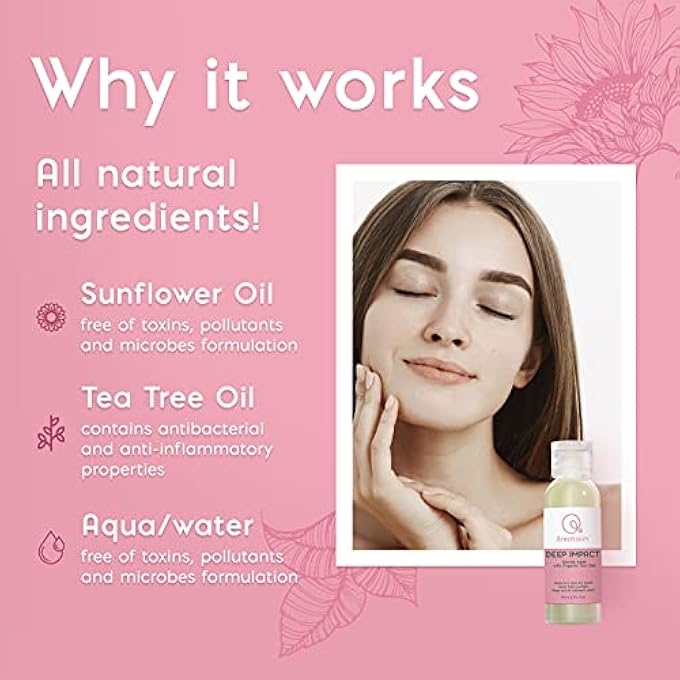 itreatskin DEEP IMPACT FACE WASH - ANTIBACTERIAL FACIAL CLEANSER FOR ACNE PRONE AND OILY SKIN WITH TEA TREE OIL - 50 ML - Image 2